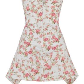 Jasmine Rose Print Draped Corset Dress - Image 4