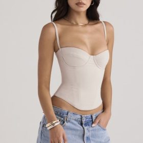 Shanna Oyster Underwired Corset - Image 5
