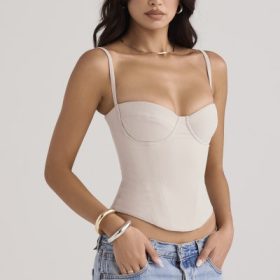 Shanna Oyster Underwired Corset - Image 8