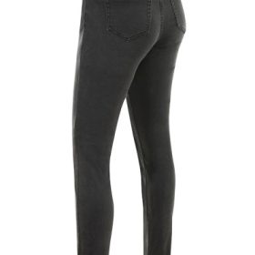 Greer Faded Wash Black Skinny Jeans - Image 4