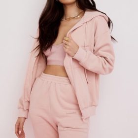 Storm Blush Blush Zip Through Hoodie - Image 6