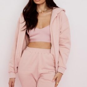 Storm Blush Blush Zip Through Hoodie - Image 7