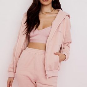 Storm Blush Blush Zip Through Hoodie - Image 8