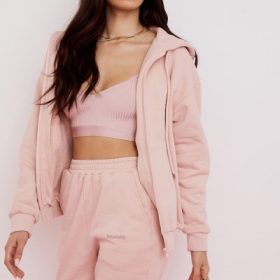 Storm Blush Blush Zip Through Hoodie - Image 9