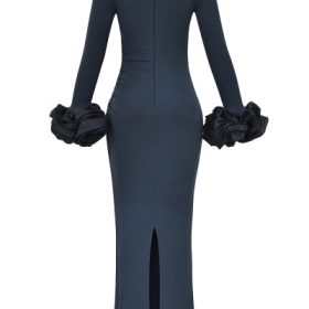 Fabienne Midnight Ruffle Sleeve Maxi Dress - Image 4