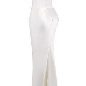 Persephone Ivory Strapless Corset Dress - Image 3