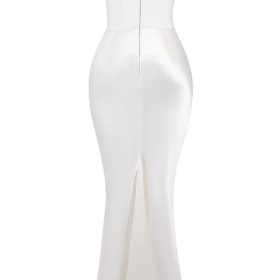 Persephone Ivory Strapless Corset Dress - Image 4