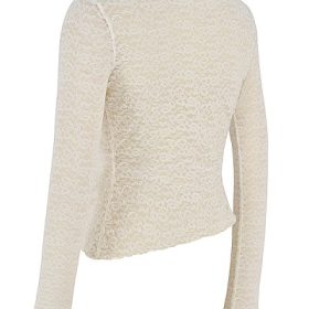 Leala Ivory Floral Lace Trim Top - Image 3