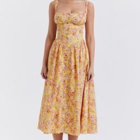 Tatiana Butter Print Midi Sundress - Image 7