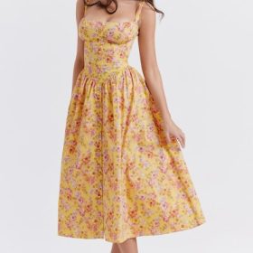 Tatiana Butter Print Midi Sundress - Image 9