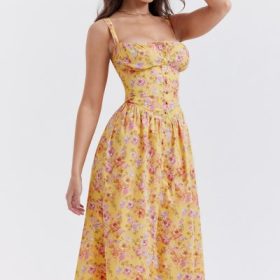Tatiana Butter Print Midi Sundress - Image 13