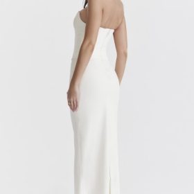 Tamara Ivory Strapless Corset Dress - Image 13