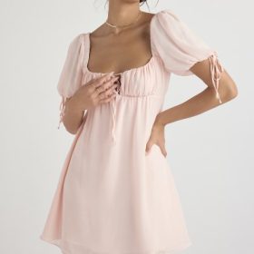 Princess Pink Quartz Mini Dress - Image 9