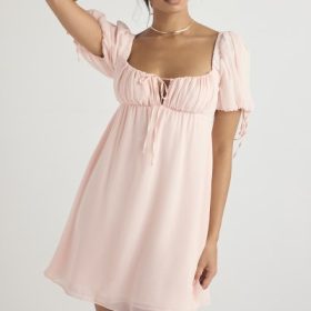Princess Pink Quartz Mini Dress - Image 10