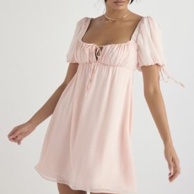 Princess Pink Quartz Mini Dress - Image 13
