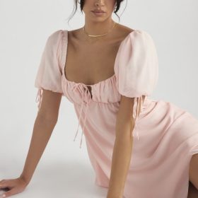 Princess Pink Quartz Mini Dress - Image 16