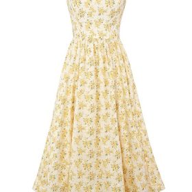 Lolita Buttercup Vintage Floral Print Cotton Corset Sundress - Image 2
