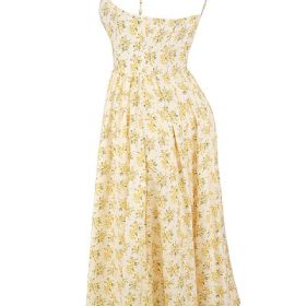 Lolita Buttercup Vintage Floral Print Cotton Corset Sundress - Image 3