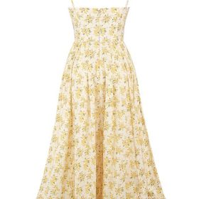 Lolita Buttercup Vintage Floral Print Cotton Corset Sundress - Image 4