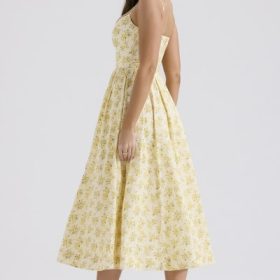 Lolita Buttercup Vintage Floral Print Cotton Corset Sundress - Image 11