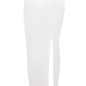 Eden White Cotton Twill Maxi Skirt - Image 3