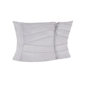 Vienne Grey Satin Underbust Corset - Image 3
