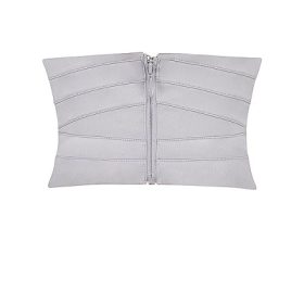 Vienne Grey Satin Underbust Corset - Image 4