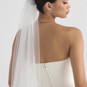 Simone White Soft Tulle Veil - Image 14