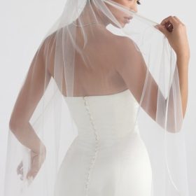 Simone White Soft Tulle Veil - Image 16