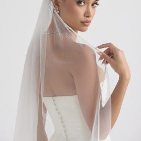 Simone White Soft Tulle Veil - Image 17