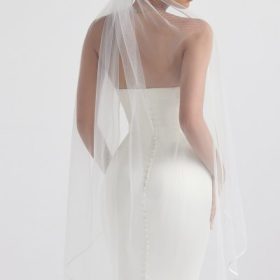 Simone White Soft Tulle Veil - Image 18