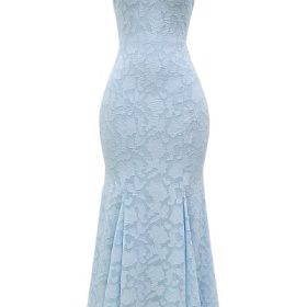 Joan Bluebell Lace Up Back Maxi Dress - Image 2