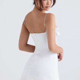 Grace Ivory Crystallised Mini Dress - Image 15