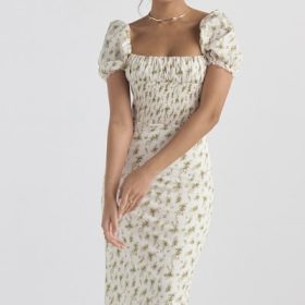 Bellucci Garden Print Shirred Sundress - Image 7