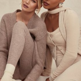Gene Beige Soft Fluffy Knit Cardigan