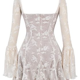 Analissa Vintage Cream Lace Corset Dress - Image 4