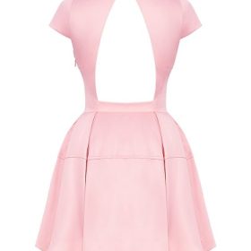 Saida Parisian Pink Backless Mini Dress - Image 4