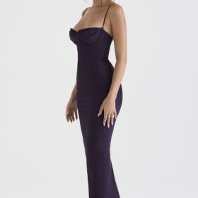 Charmaine Night Shade Corset Maxi Dress - Image 9