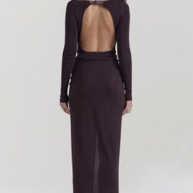 Lilas Espresso Knit Midi Skirt - Image 11