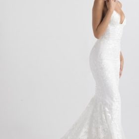 Solene White Lace Bridal Gown - Image 12