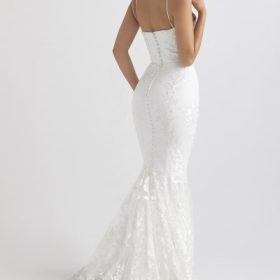 Solene White Lace Bridal Gown - Image 15