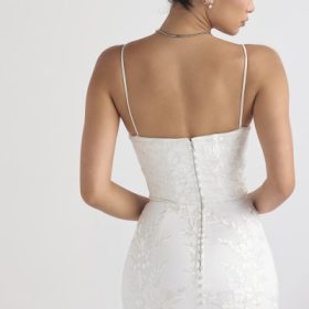 Solene White Lace Bridal Gown - Image 16