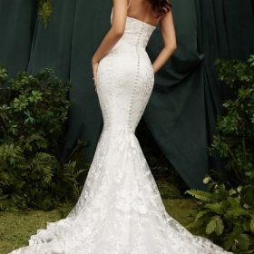 Solene White Lace Bridal Gown - Image 21