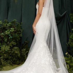 Solene White Lace Bridal Gown - Image 24