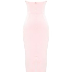 Stefania Soft Peach Corset Maxi Dress - Image 4