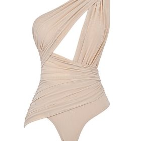 Cheyanne Ecru Gathered Bodysuit - Image 2