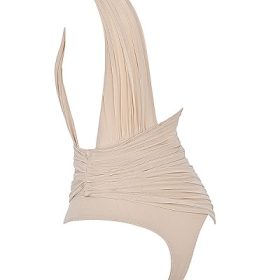 Cheyanne Ecru Gathered Bodysuit - Image 3