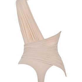 Cheyanne Ecru Gathered Bodysuit - Image 4