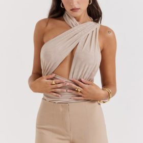 Cheyanne Ecru Gathered Bodysuit - Image 9