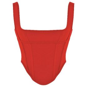 Edetta Scarlet Mesh Corset - Image 2